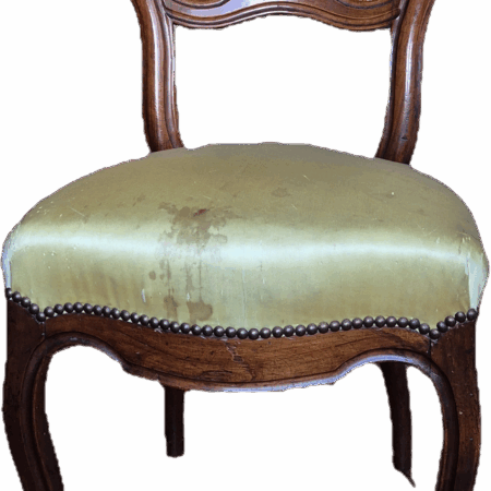 Chaise Louis-Philippe noyer, XIXe