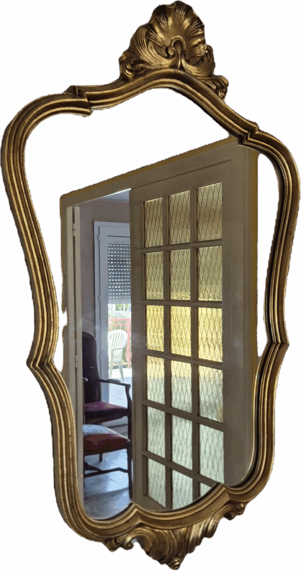 Miroir doré style Louis XV