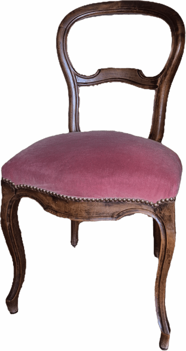 Chaise Louis-Philippe noyer, XIXe