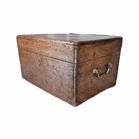 Coffret chêne massif XIXe