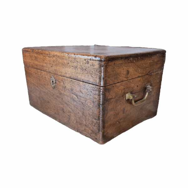 Coffret chêne massif XIXe