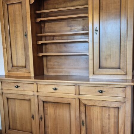 Buffet deux-corps / vaisselier chêne massif - années 50-70