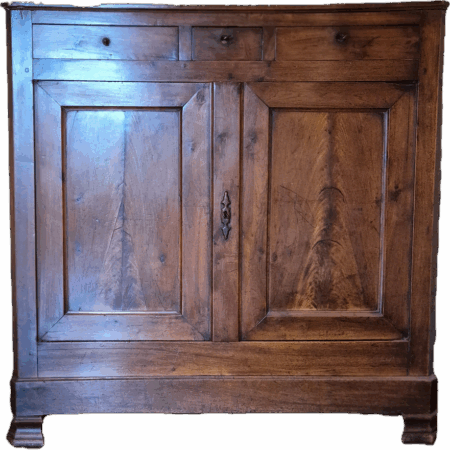 Buffet bas deux-corps noyer - style empire / directoire - XIXe