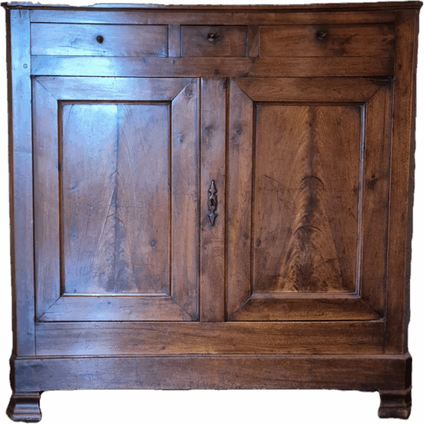 Buffet bas deux-corps noyer - style empire / directoire - XIXe