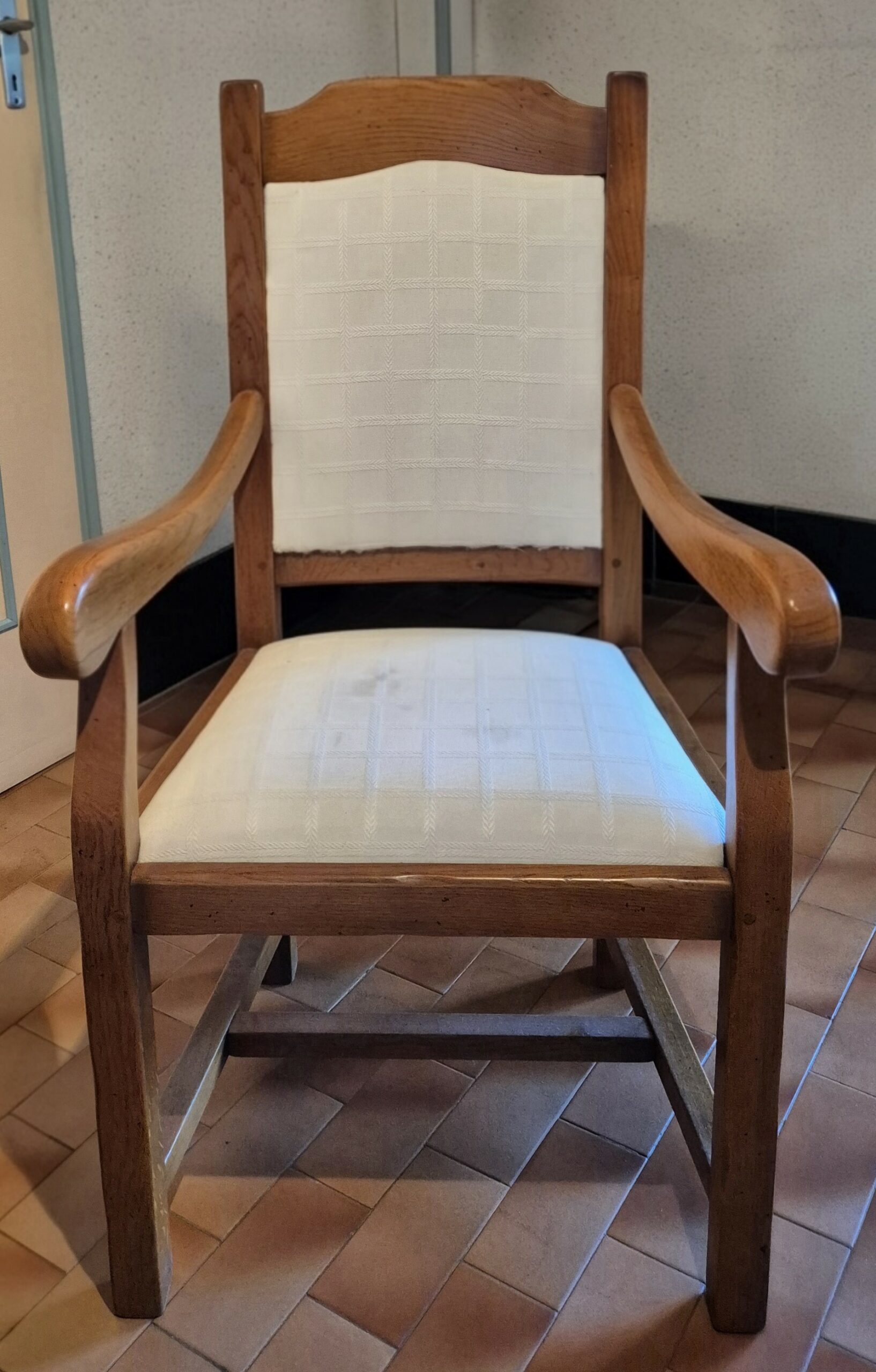 2 fauteuils rustiques chêne massif - style campagnard - mid XXe – Image 3