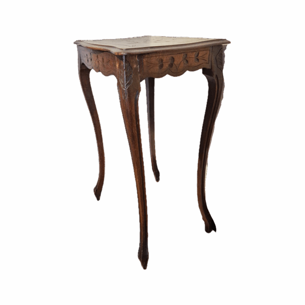 Table d'appoint plateau noyer - style Louis XV - début XXe